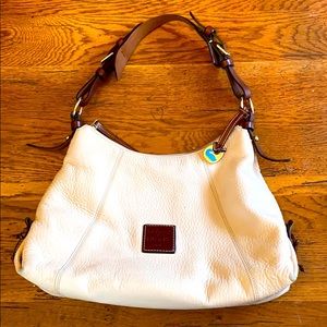 Dooney & Burke ivory leather bag